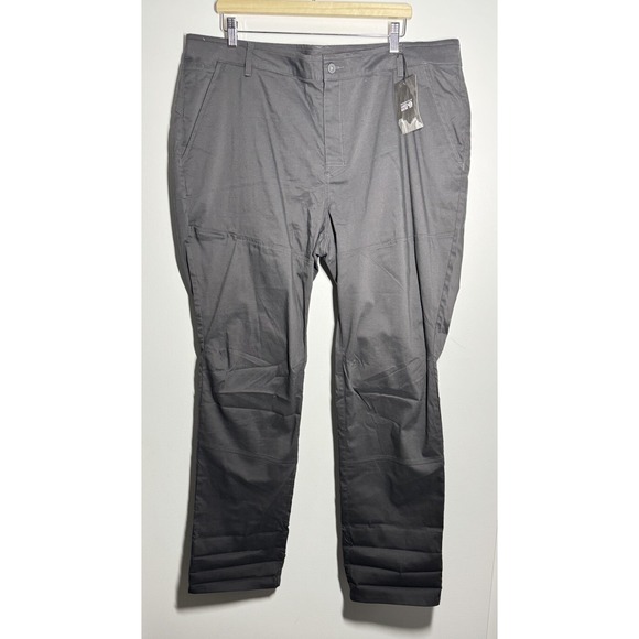 Mountain Hardware Pants Men 42x34 Hiking Stretch Dark Gray Snap Convertible‎ NEW - Picture 1 of 7